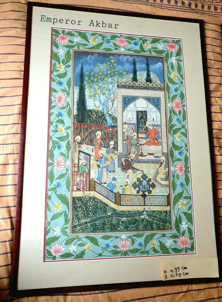 Pracht voorstelling India, Antiek en Kunst, Kunst | Overige Kunst, Ophalen of Verzenden