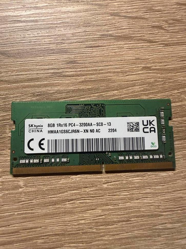 8GB DDR4 SODIMM 3200MHz Laptop Geheugen, Computers en Software, RAM geheugen, Gebruikt, Laptop, 8 GB, DDR4, Ophalen of Verzenden