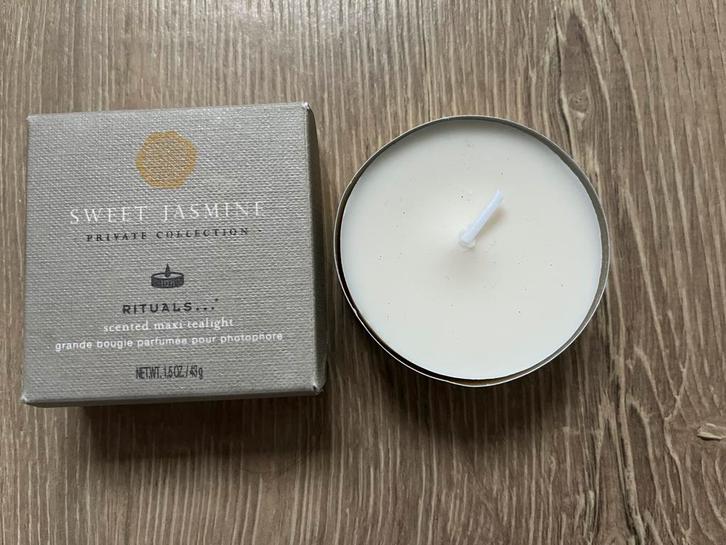 Rituals groot waxinelichtje 43 gram Sweet Jasmine 10x nieuw, Huis en Inrichting, Woonaccessoires | Kandelaars en Kaarsen, Nieuw