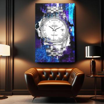 Glasschilderij – Rolex – 80x120cm
