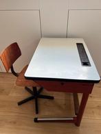 Retro Schooltafel met Stoel, Ophalen, Gebruikt, Bruin, Bureaustoel