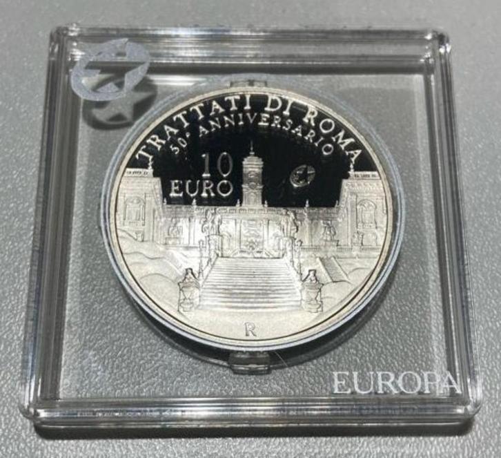 2007 ITALIË 10 EURO ZILVER ROME *PP*, Postzegels en Munten, Munten | Europa | Euromunten, Losse munt, 10 euro, Italië, Zilver
