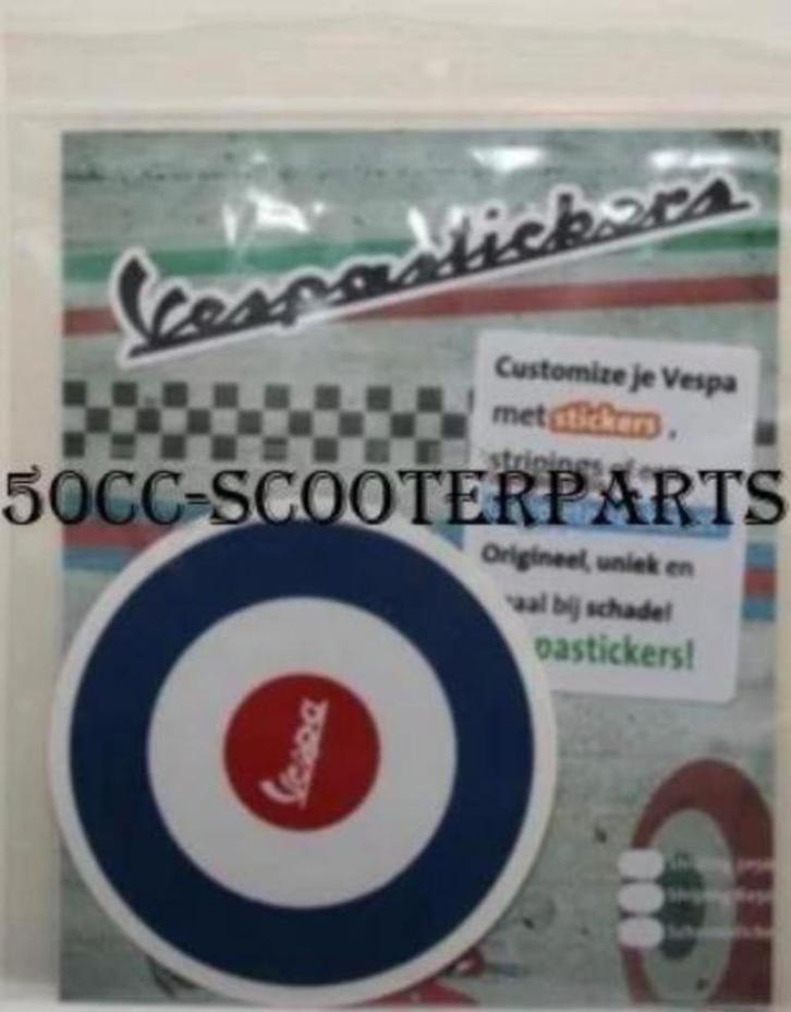 Sticker Vespa Tricolore Rond Target Lx S Lxv 41748, Motoren, Tuning en Styling, Ophalen of Verzenden