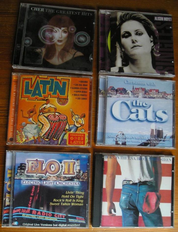 6 Cd's, o.a. Bruce Springsteen, Cher, Alison Moyet, Cd's en Dvd's, Cd's | Pop, Zo goed als nieuw, 1980 tot 2000, Ophalen of Verzenden