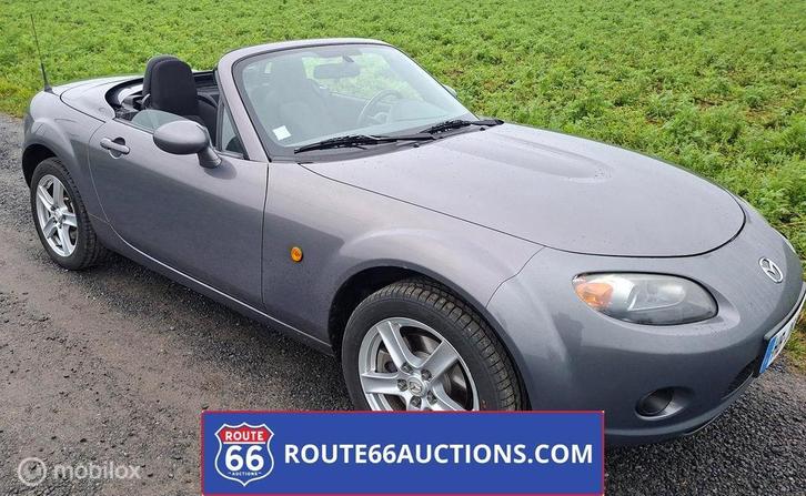 Mazda MX-5 | 2008 | Route 66 Auctions, Auto's, Mazda, Bedrijf, Te koop, MX-5, Benzine, Overige carrosserieën, Handgeschakeld, Zwart