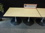 Nette design tafel / kantoortafel 150x80cm verchroomde voet, Gebruikt, 100 tot 150 cm, Design, Vijf personen of meer