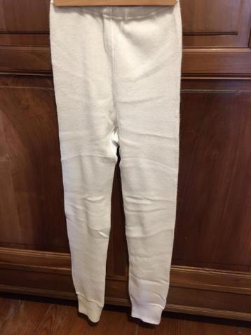 Wollen thermobroek, legging, wolwit mt. S beschikbaar voor biedingen