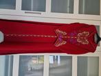 Rode geborduurde jelaba, Kleding | Dames, Overige typen, Maat 46/48 (XL) of groter, Ophalen of Verzenden, Zo goed als nieuw