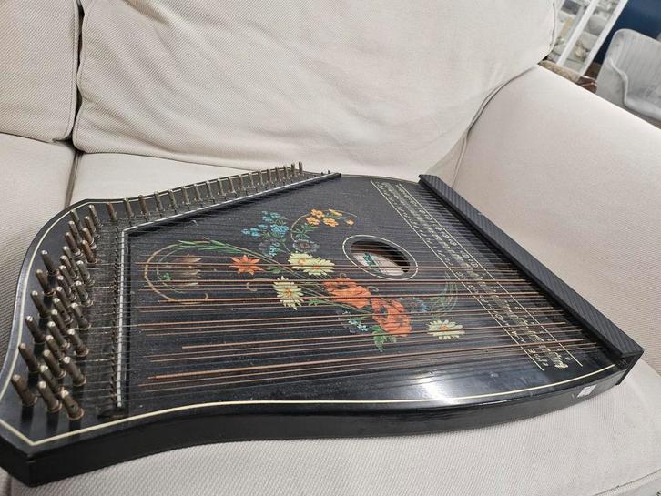 Vintage Musima Citer/Tafelharp/Kanun/Mandolien (DDR), Muziek en Instrumenten, Snaarinstrumenten | Harpen, Gebruikt, Ophalen of Verzenden