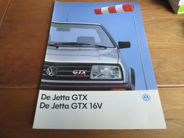 Zeldzame folder Volkswagen Jetta GTX, Jetta GTX 16V 1988 beschikbaar voor biedingen