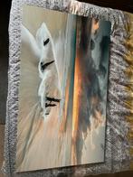 Fotoschilderij van strand, Huis en Inrichting, Ophalen, Gebruikt, 50 tot 75 cm, 100 tot 125 cm