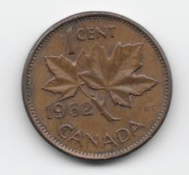 Canada 1 cent 1962 KM# 49, Postzegels en Munten, Munten | Amerika, Losse munt, Noord-Amerika, Verzenden