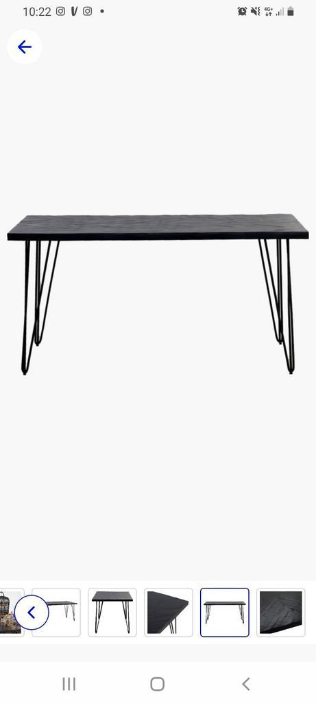 Max Visgraat eettafel 160 L x 90 B x 77 H, Huis en Inrichting, Tafels | Eettafels, Zo goed als nieuw, 50 tot 100 cm, 150 tot 200 cm
