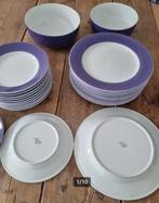 Kahla Servies - Paars/Wit - De Bijenkorf, Ophalen, Zo goed als nieuw, Effen, Porselein