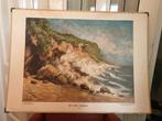 wandplaat "De steile zuidkust" (Java), Antiek en Kunst, Ophalen of Verzenden, Natuur en Biologie