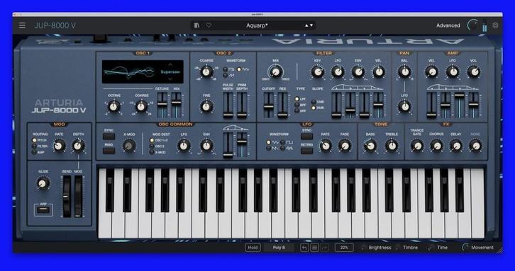 Arturia Jup 8000 V VST plugin, Computers en Software, Audio-software, Nieuw, MacOS, Windows, Linux, Ophalen