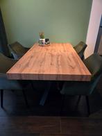 Uitschuifbare eettafel, Huis en Inrichting, Tafels | Eettafels, Ophalen, Zo goed als nieuw, Rechthoekig, 50 tot 100 cm