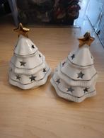 Twee leuke kerstboom waxinelichthouders, Ophalen, Zo goed als nieuw
