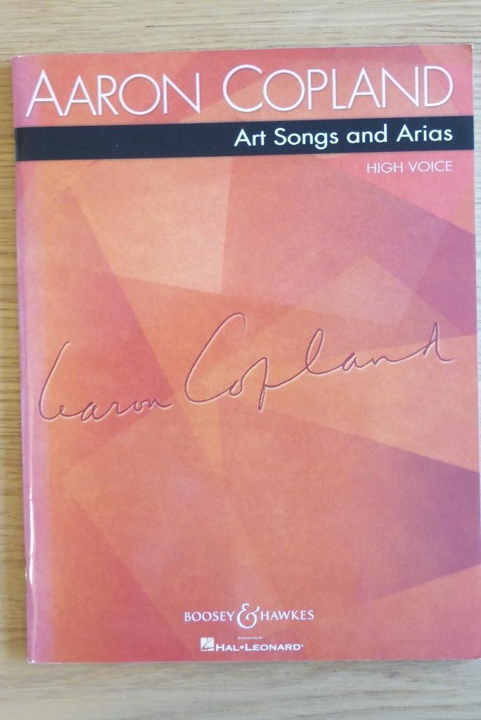 Art Songs and Arias High Voice by Aaron Copland, Muziek en Instrumenten, Bladmuziek, Zo goed als nieuw, Artiest of Componist, Piano