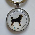 Appenzeller Sennenhond Sleutelhanger, Overige materialen, Nieuw, Ophalen of Verzenden, Zilver