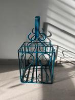 Vintage ijzeren flessenrek, Ophalen of Verzenden, Zo goed als nieuw, Minder dan 50 cm, Minder dan 5 flessen