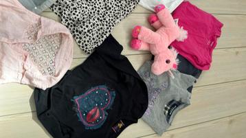 128 134 140 pakket set meisje jeans legging gratis knuffel beschikbaar voor biedingen