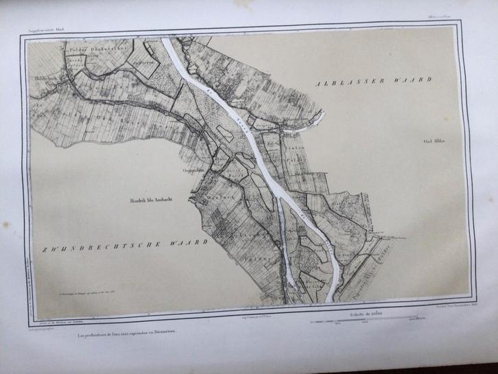 Alblasserdam, Hendrik Ido Ambacht, B.H. Goudriaan, 1838, Antiek en Kunst, Kunst | Etsen en Gravures, Verzenden