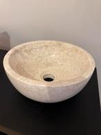 Waskom 30 cm travertin, Huis en Inrichting, Badkamer | Badkamermeubels, Ophalen, Minder dan 50 cm, Nieuw, Minder dan 100 cm