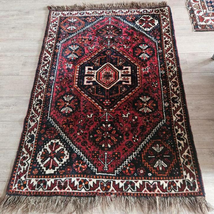 Vintage Perzisch Tapijt - Handgeknoopt, Antiek en Kunst, Antiek | Kleden en Textiel, Ophalen of Verzenden