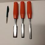 Mooie set beitels van Nooitgedagt  12,18,26mm, Antiek en Kunst, Antiek | Gereedschap en Instrumenten, Ophalen of Verzenden