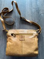 BEAR design okergeel leren tasje zeer goede staar, Ophalen of Verzenden, Gebruikt, Bruin, Leer