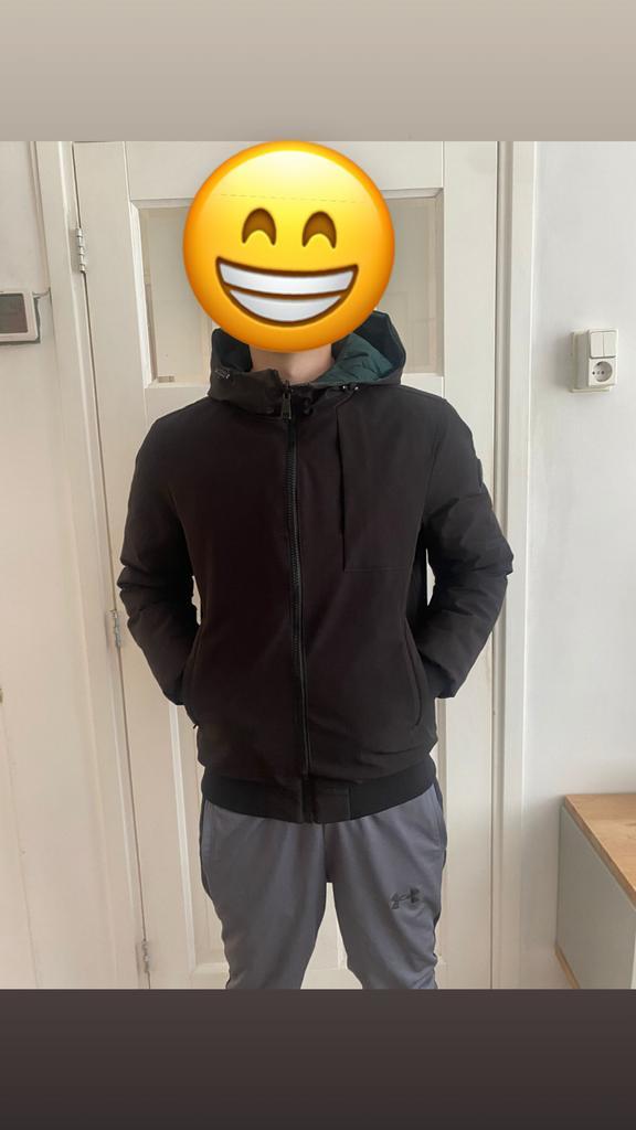 AirForce Bomber winterjas maat M, Kleding | Heren, Jassen | Winter, Zo goed als nieuw, Maat 48/50 (M), Zwart, Ophalen of Verzenden