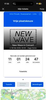 New wave ticket Vrijdag staanplaats., Tickets en Kaartjes, Eén persoon