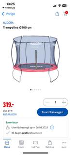 Nieuwe trampoline Ø300cm - Nooit gebruikt, in doos!, Kinderen en Baby's, Speelgoed | Buiten | Trampolines, Ophalen, Nieuw