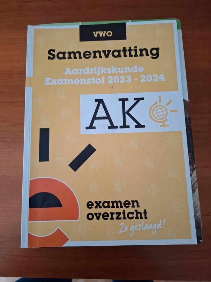 Samenvatting Aardrijkskunde VWO 2023-2024, Boeken, Schoolboeken, Zo goed als nieuw, Aardrijkskunde, VWO, Ophalen of Verzenden