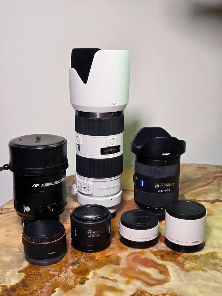 Sony A-Mount 70-200 f/2.8 SSM II, 16-35 f/2.8, 50mm, Audio, Tv en Foto, Fotografie | Lenzen en Objectieven, Gebruikt, Telelens