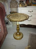 Antiek bijzettafeltje met gouden details, Antiek en Kunst, Ophalen of Verzenden