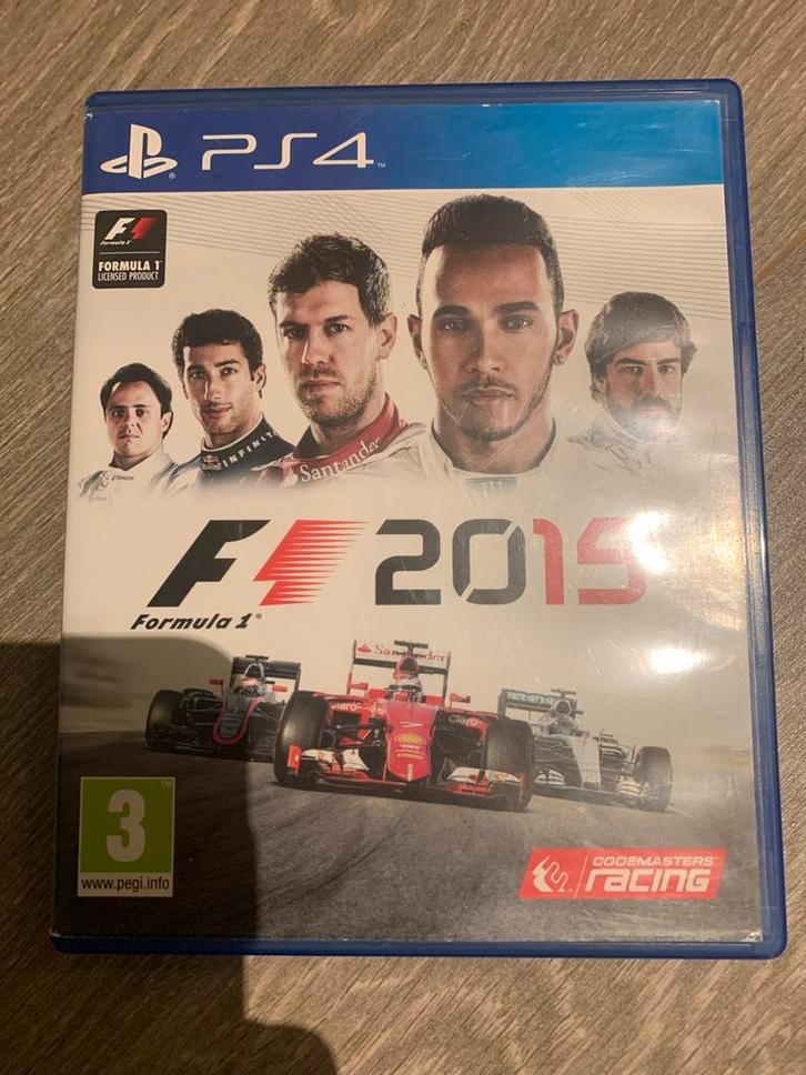 F1 2015 - PlayStation 4, Spelcomputers en Games, Spelcomputers | Sony PlayStation 4, Gebruikt, Original, 500 GB, Zonder controller
