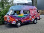 Vrolijke Volkswagen t3 benzine bus , hippie camper, Caravans en Kamperen, Campers, Buscamper of Camperbus, Volkswagen, Particulier