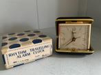 Reisklok/wekker RHYTHM Travelling Alarm clock - Japan-'50, Antiek en Kunst, Antiek | Klokken, Ophalen of Verzenden