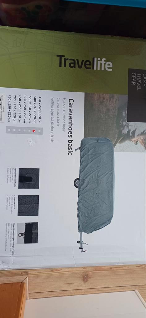 Travelife Caravanhoes Basic 450-500cm - Nieuw, Caravans en Kamperen, Caravan accessoires, Nieuw, Ophalen