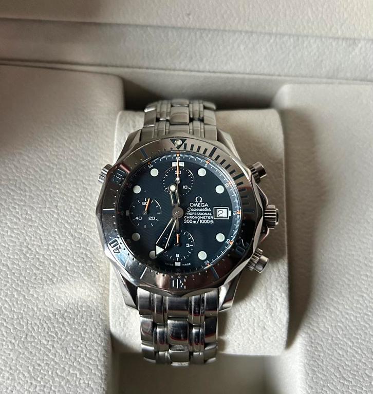 Omega seamaster chronograph professional 300m, Sieraden, Tassen en Uiterlijk, Horloges | Heren, Gebruikt, Polshorloge, Omega, Staal