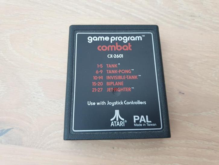 Atari Combat CX-2601 Cartridge - Klassieker!, Spelcomputers en Games, Games | Atari, Gebruikt, Atari 2600, Avontuur en Actie, Ophalen of Verzenden