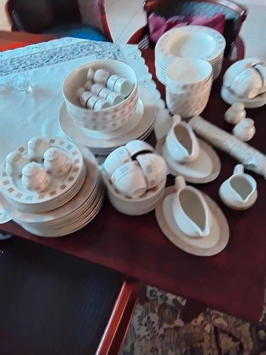 Bamboo servies., Antiek en Kunst, Antiek | Servies compleet, Ophalen of Verzenden