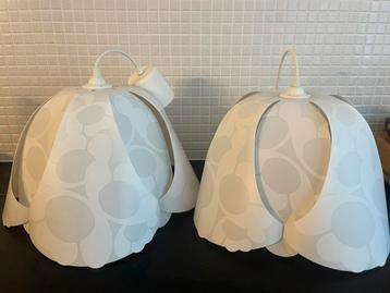 Gunner Jensen witte hanglampen ‘LOTUS’ 90’s IKEA, 2 st, beschikbaar voor biedingen