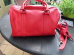 lederen dames tas, Ophalen of Verzenden, Zo goed als nieuw, Rood, Handtas