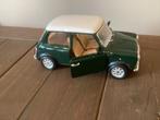 Groene Classic Mini Modelauto 1/16, Ophalen of Verzenden, Gebruikt