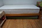 Eenpersoonsbed met of zonder matras en topmatras t.e.a.bod, Ophalen, Gebruikt, 90 cm, 200 cm