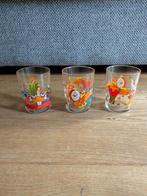 Vintage Franse Reims glaasjes clown, Huis en Inrichting, Glas of Glazen, Gebruikt, Ophalen of Verzenden, Glas