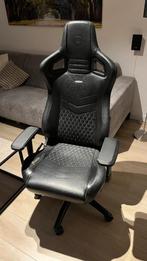 Noblechairs Epic Real Leather, Ophalen, Zwart, Zo goed als nieuw, Gaming bureaustoel